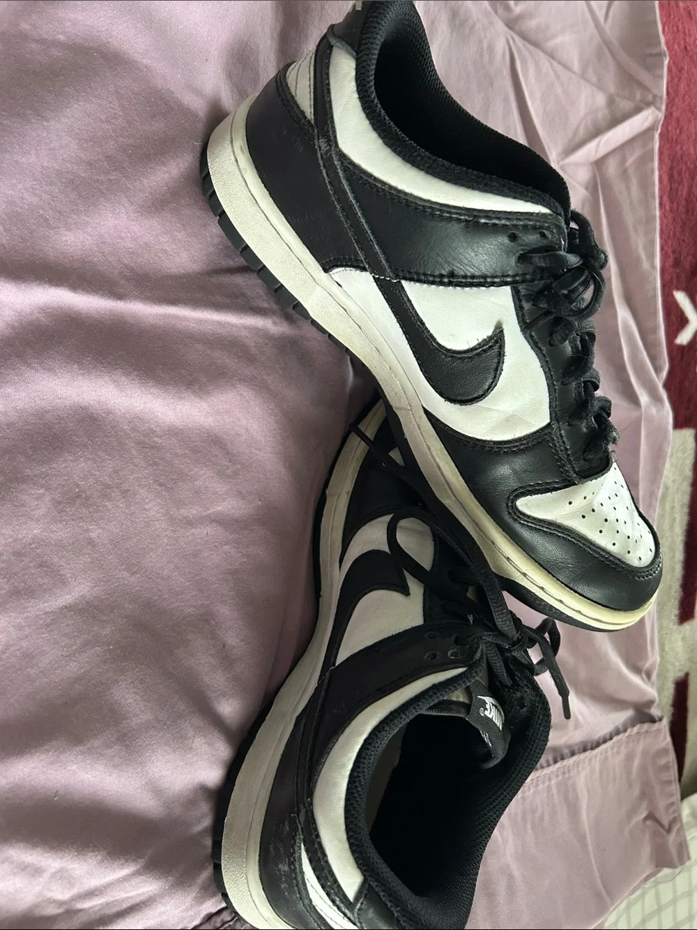 Nike ( Pandas) Black and White Sneakers Size 6 Youth